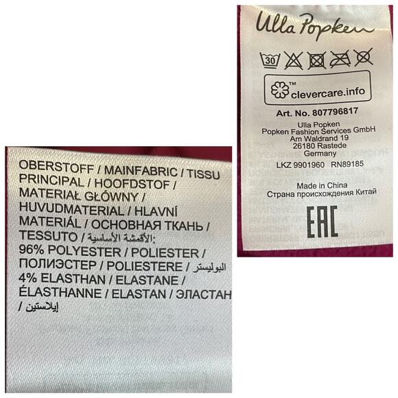 Ulla Popken Hyprar Pink Knit Zip Pockets Hooded Activewear Jacket Plus 28/30 - Picture 8 of 9